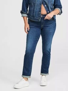 Torrid Perfect Boyfriend Ankle Vintage Stretch Jeans Womens Plus Size 18T Tall